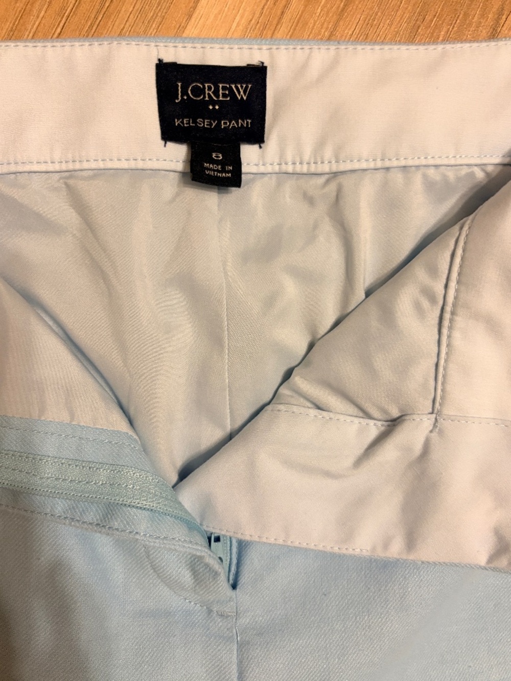J. Crew Kelsey pant in blue.